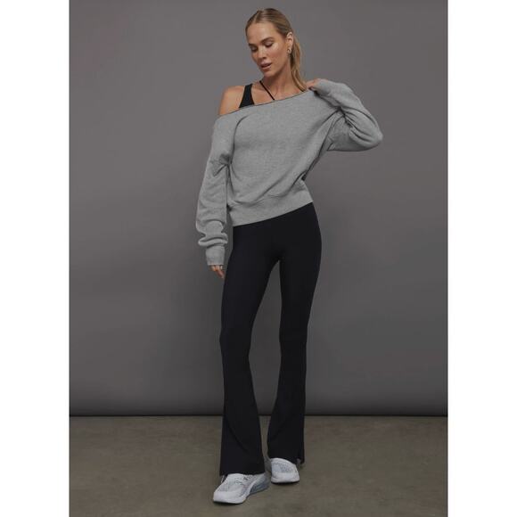 (M) NWT $118 CARBON38 Split Bootcut Legging in Melt Black - Picture 6 of 8